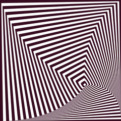 simple abstract striped pyramidal background. optical illusion t