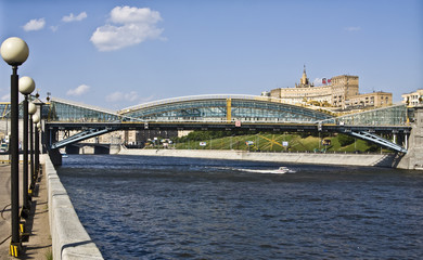 Fototapeta premium Moscow, Kievsky bridge of Bogdan Khmelnitsky