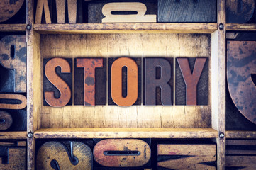 Story Concept Letterpress Type