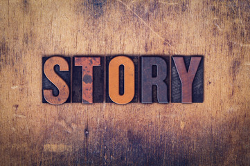 Story Concept Wooden Letterpress Type