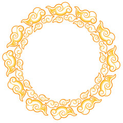 Chinese cloud border illustration