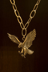 Necklace for men. Eagle