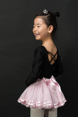 Asian little girl ballerina