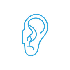 Human ear. Medical icon. Health care