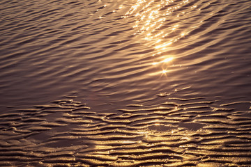 reflection on the beach