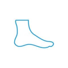Selbstklebende Fototapeten Human foot. Medical icon. Health care © avtorpainter