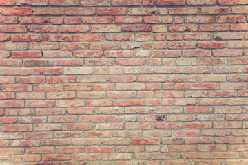Old brick wall on street