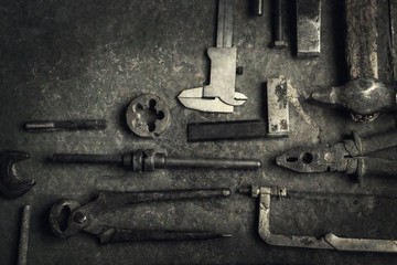 grungy old tools