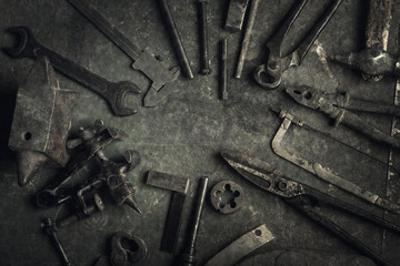grungy old tools
