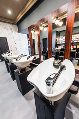 Interior of luxury beauty salon