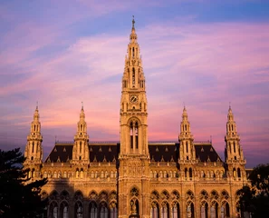 Poster Rathaus Vienna at Sunrise © mikecleggphoto