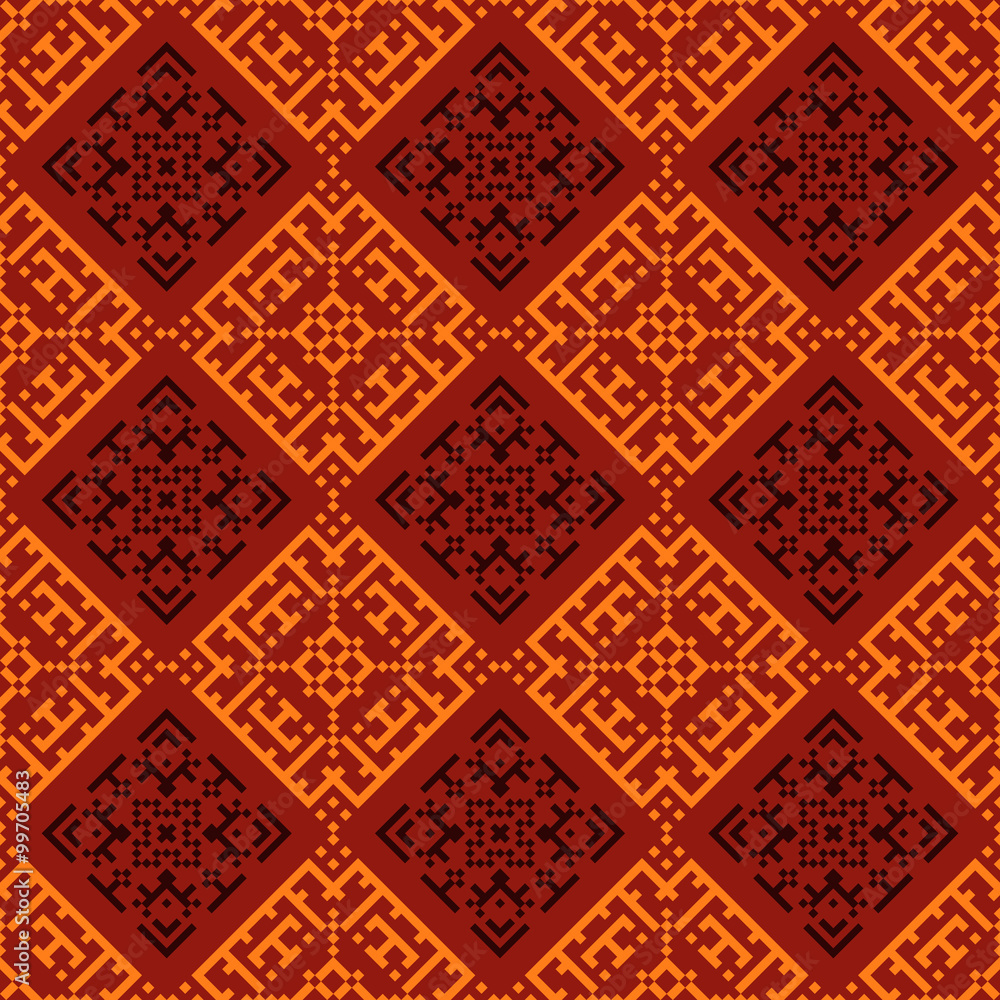Poster retro style seamless vector pattern