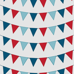 Fototapeta premium Seamless Bunting Background