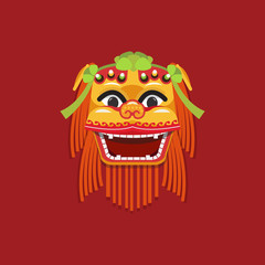 Chinese New Year Lion dance head