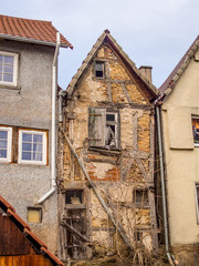 Gebäudeschäden am Fachwerkhaus