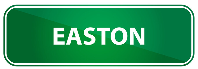 Popular boy name Easton on a green US traffic sign