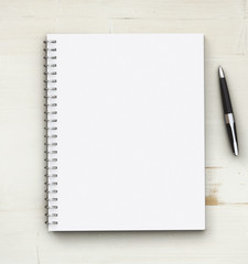 notebook  and pen