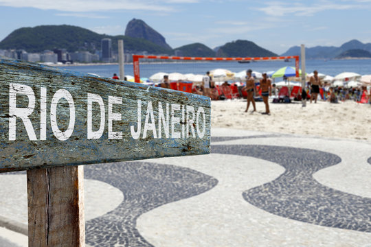 Rio de Janeiro Wooden sign