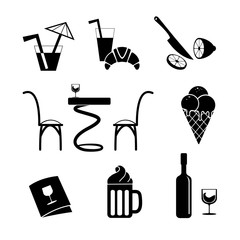 Cafe icons Set  for web