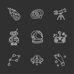 nine stylish space icons