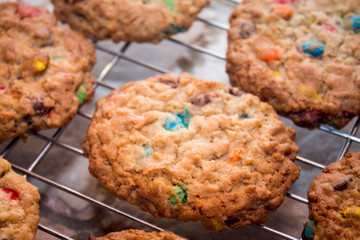 cookies out of the oven 