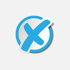 Obraz premium Знак, Символ, Иконка запрета. Отказ.