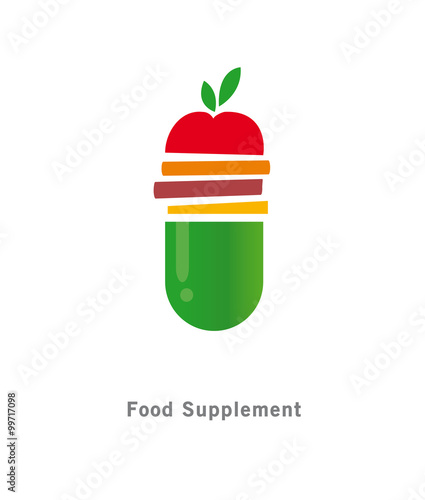 "Food supplement logo" Stock image and royalty-free vector ...