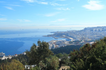Alger vue de L'église Notre Dame d'Afrique, Algérie