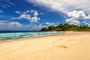 Tropical beach. The Seychelles