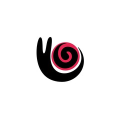 Vector of snail  icon. Business icon for the company. This concept logo, label or badge for Business Media Technology. Other companies. Illustration.