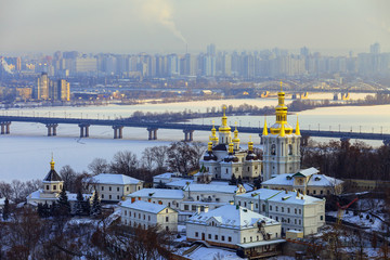 Kiev-Pechersk Lavra at winter
