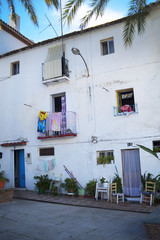 Fototapeta na wymiar Buildings in the Old Town of Marbella on the Costa Del Sol Andalucia, Spain 