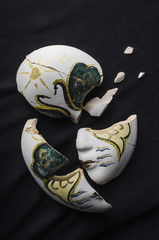 broken venecian mask