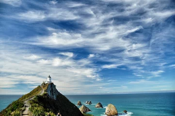 Foto op Plexiglas Nugget Point, Zuidereiland, Nieuw-Zeeland © charliewinters
