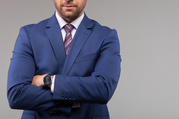 Attractive young businessman has an appointment today