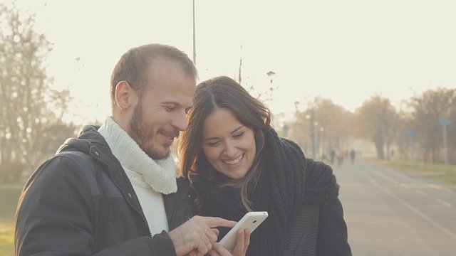 Couple having a good time outdoors.