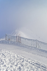 Snow storm in Kasprowy Wierch of Zakopane in Tatra Mounts in win