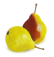 two juicy pear