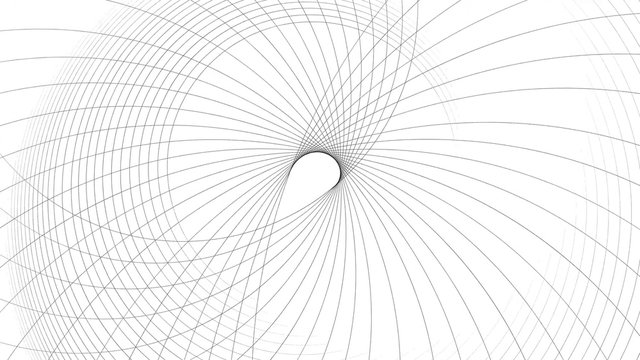 Spiral Slow flowing black and white particle vector abstract background Computer Designed Animation - uhd ultra hd 4k 4096 quad.