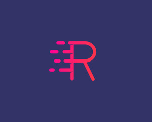 Abstract letter B logo design template.  Dynamic vector unusual line font. Universal fast speed fire moving water quick energy drop icon symbol mark.