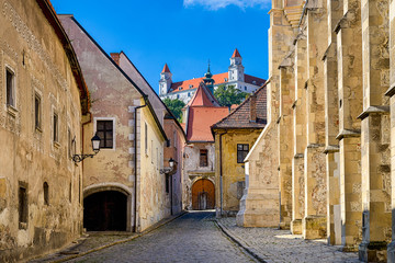Old town and castle of Bratislava, Slovakia - obrazy, fototapety, plakaty