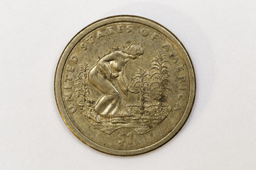 One Dollar Coin Reverse