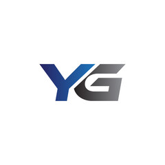 Simple Modern letters Initial Logo yg