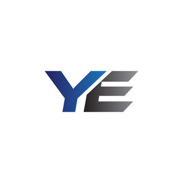 Simple Modern letters Initial Logo ye
