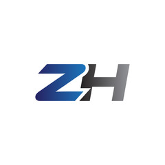 Obraz premium Simple Modern letters Initial Logo zh