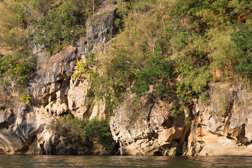 Adjacent river cliff