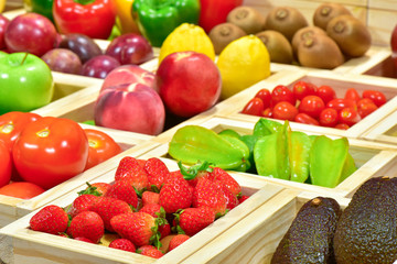 Fruits and vegetables at retail market  for sold