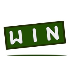 Win wording on rectangular signs