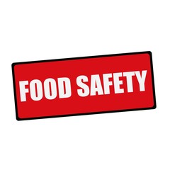 Food safety wording on rectangular signs