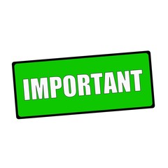 important wording on rectangular Green signs